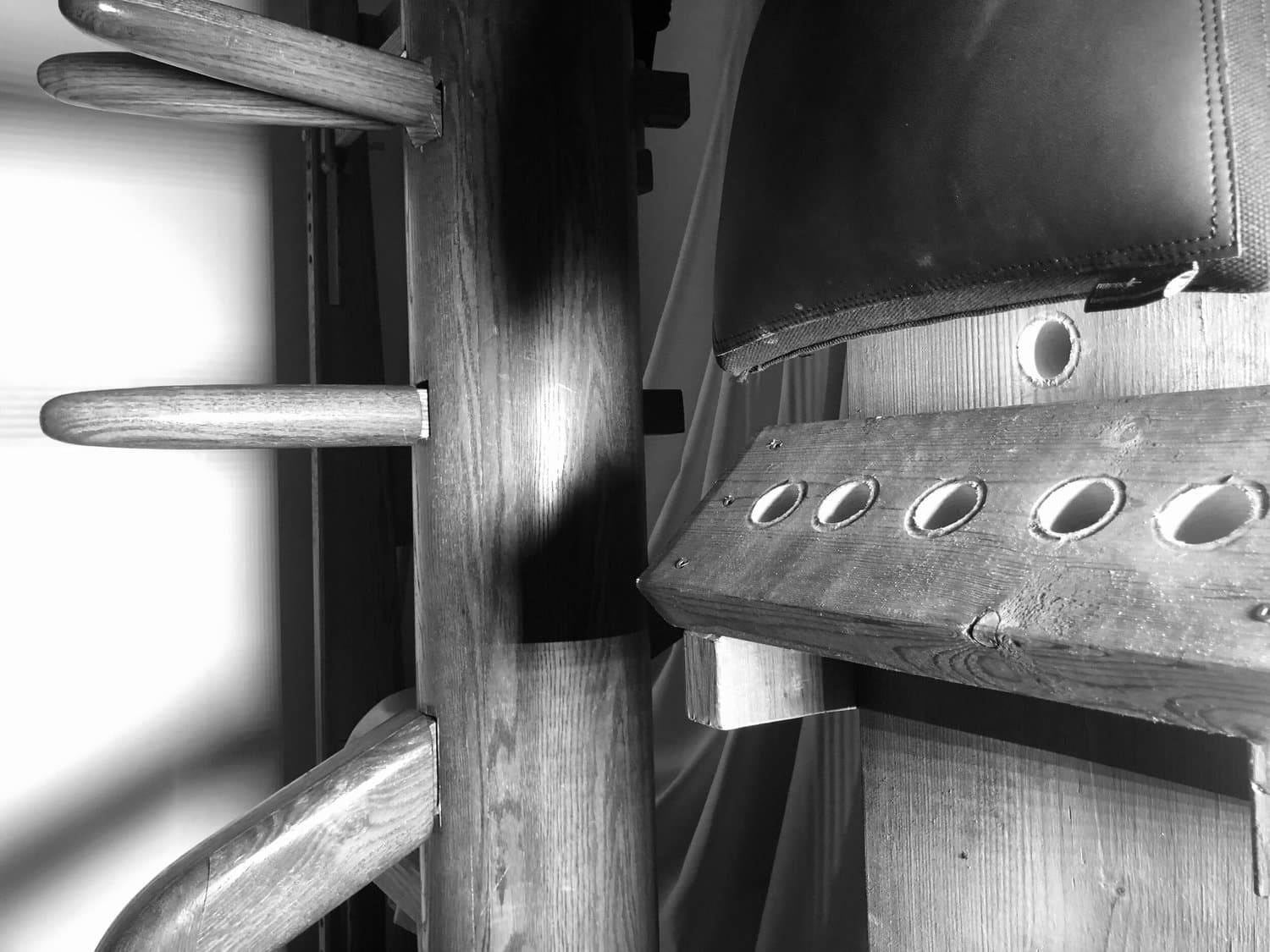 Gong fu practice — posture adjustment during training