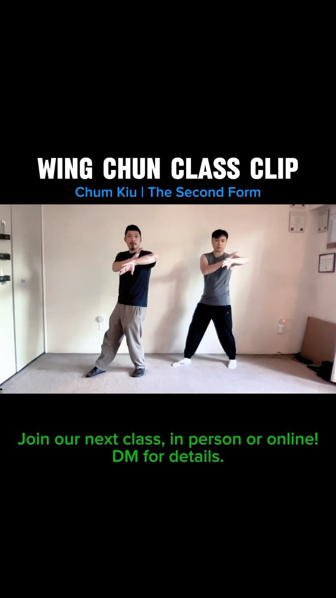 Partner drills during a martial arts class